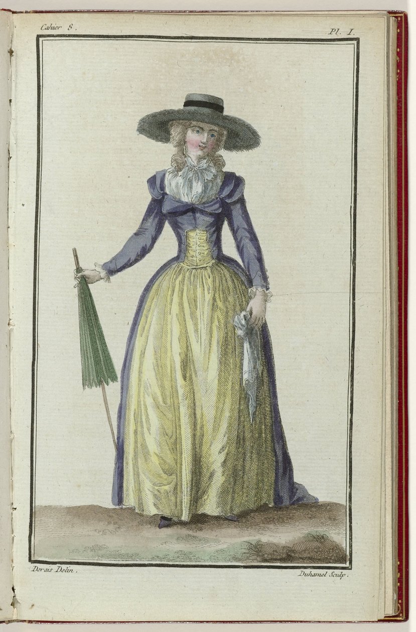 Cabinet des Modes ou les Modes Nouvelles, 1er mars 1786, 8e cahier, pl. I - A.B. Duhamel