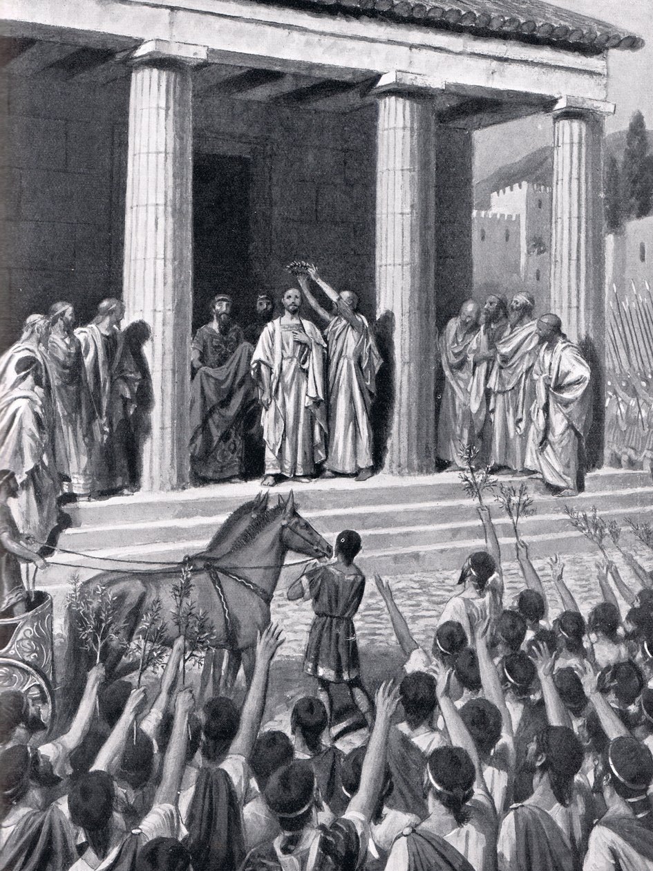 Thémistocle honoré à Sparte, illustration de 