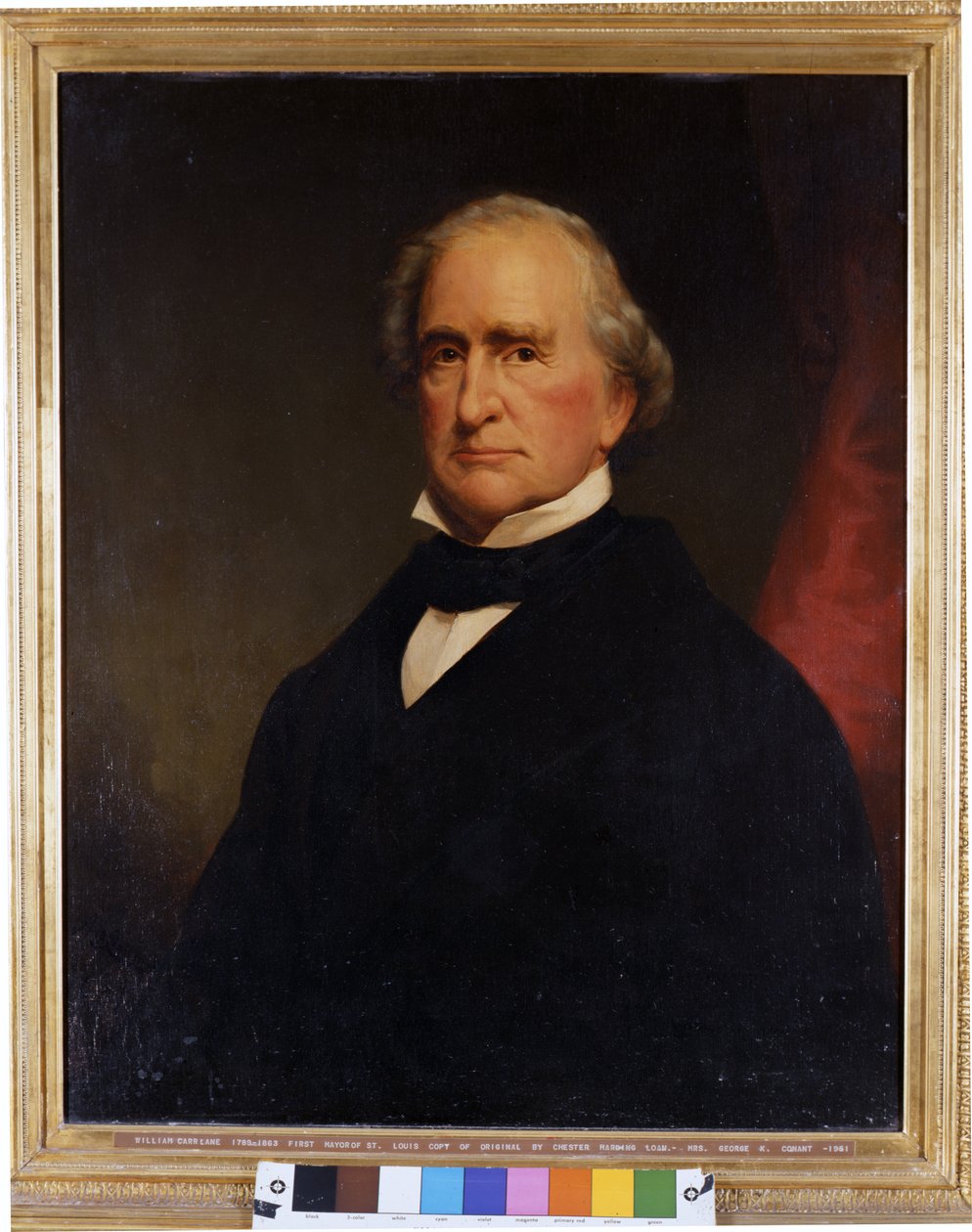 Portrait de William Carr Lane (1789-1863), premier maire de Saint-Louis et deuxième gouverneur du Nouveau-Mexique - A.J. Conant