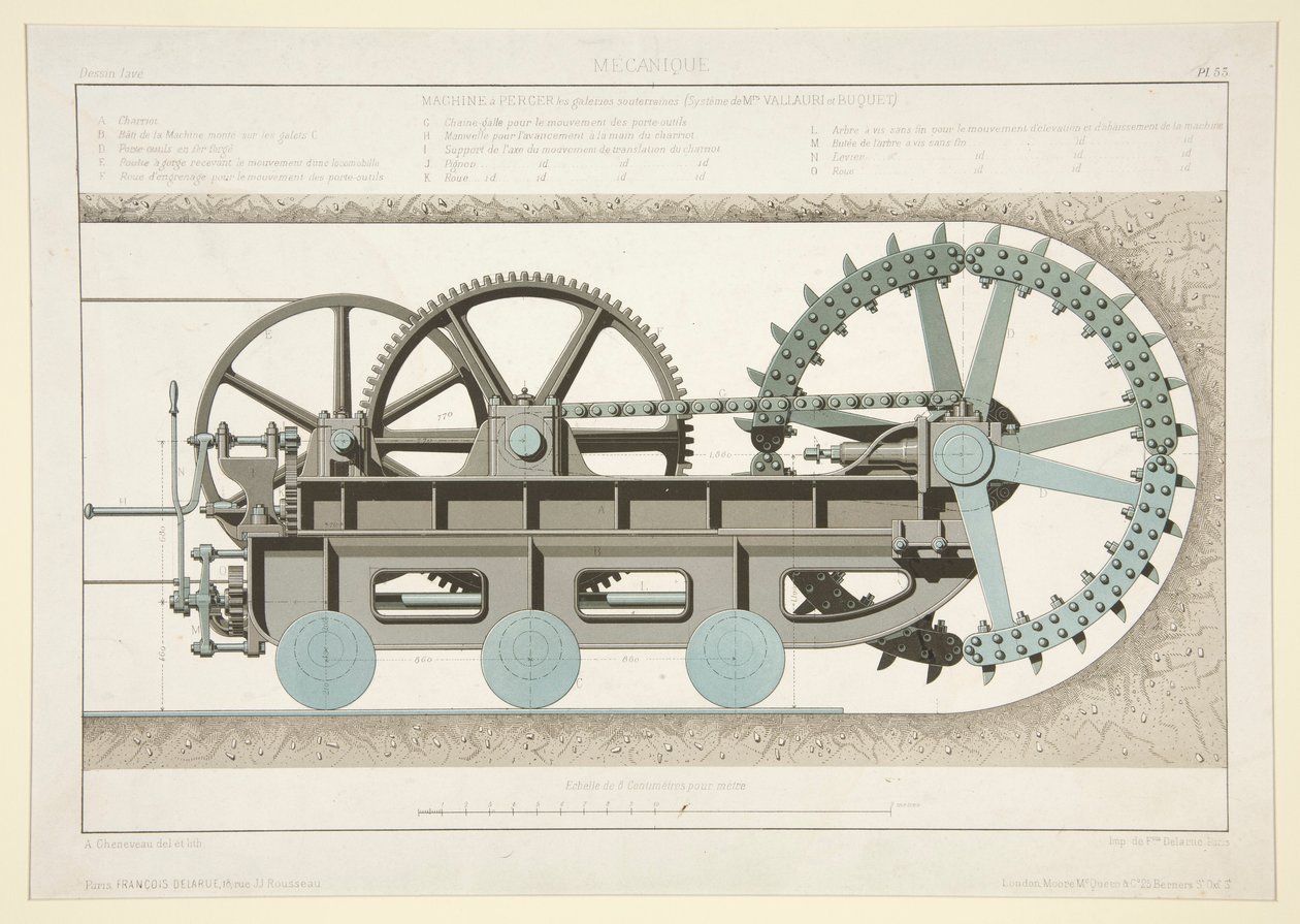 Étude de machine de creusement - A. Cheneveau