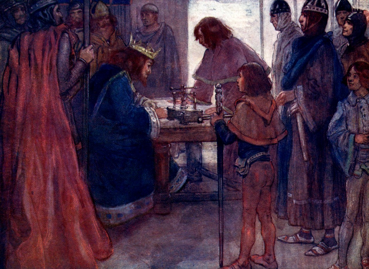 La Grande Charte scellée avec le sceau du roi, 1215, 1905 - A. S. Forrest