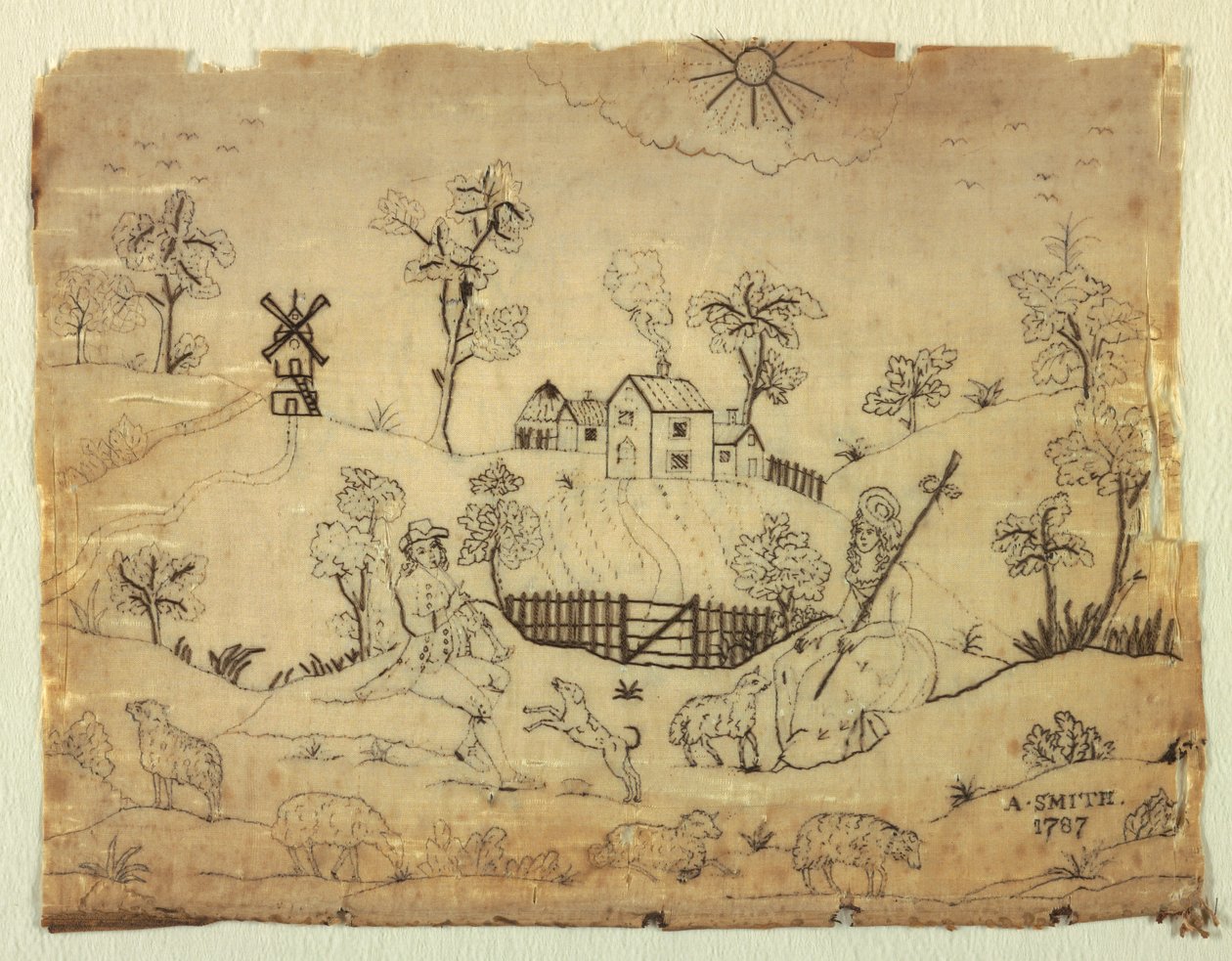 Image brodée - A. Smith