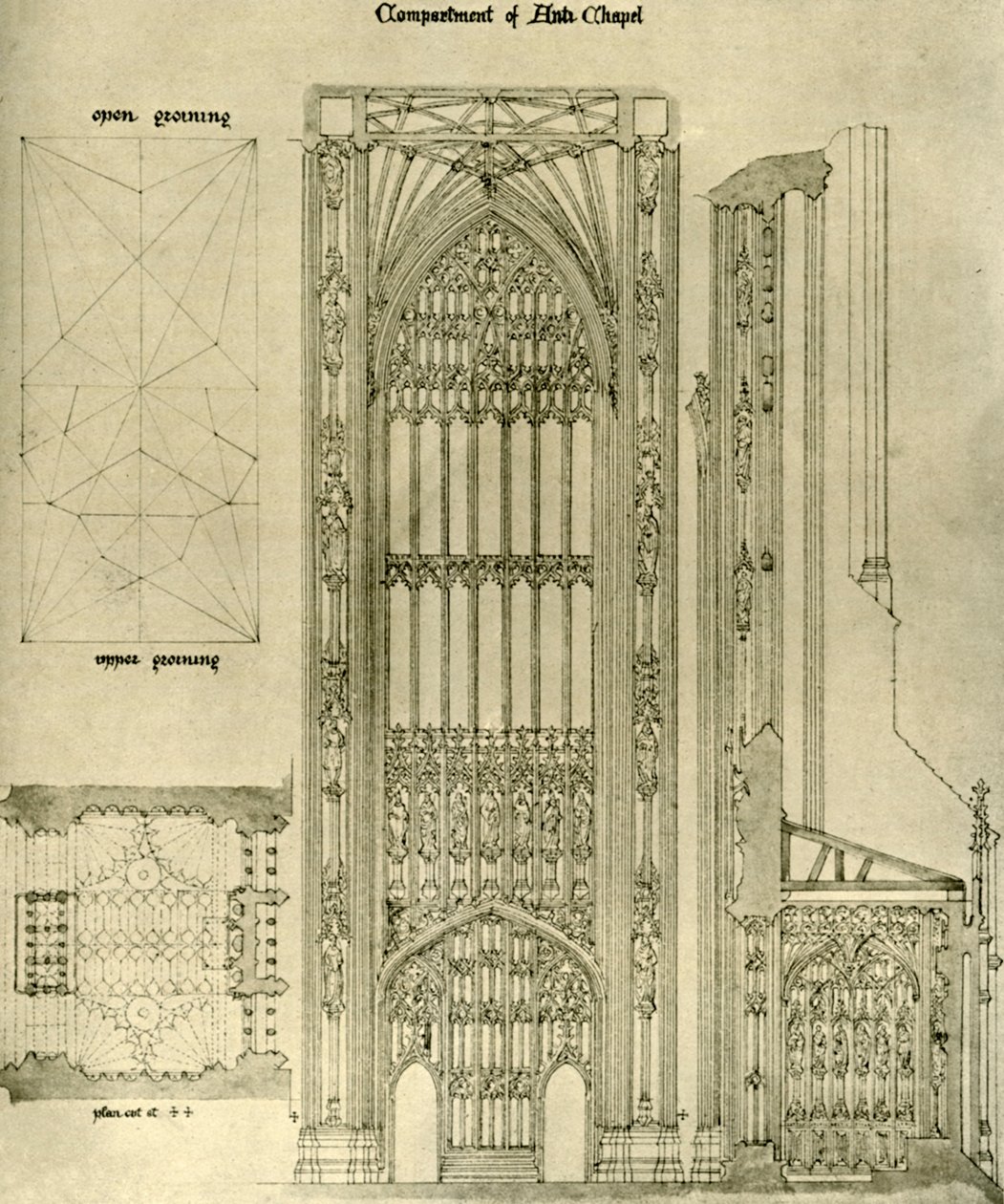 Dessin architectural : compartiment de l