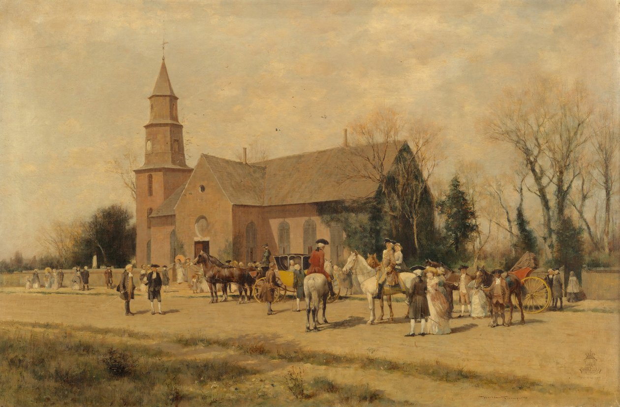 Vieille église de Bruton, Williamsburg, Virginie, à l