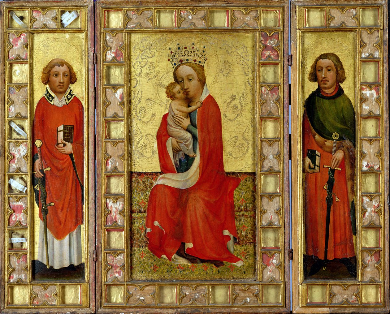 Madone et Enfant avec les Saints Cyr et Pancrace, vers 1380 - Aachen Master