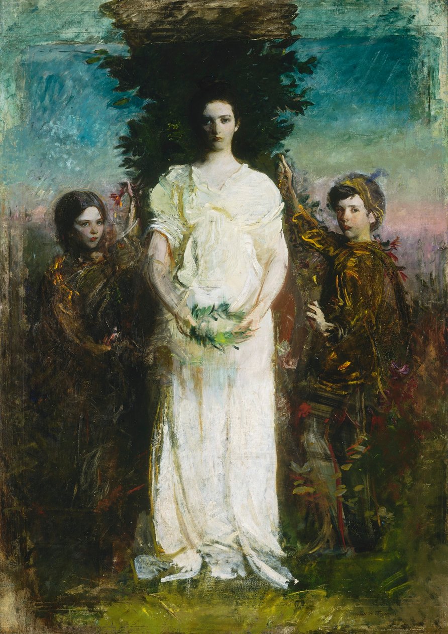 Mes enfants (Mary, Gerald et Gladys Thayer) - Abbott Handerson Thayer