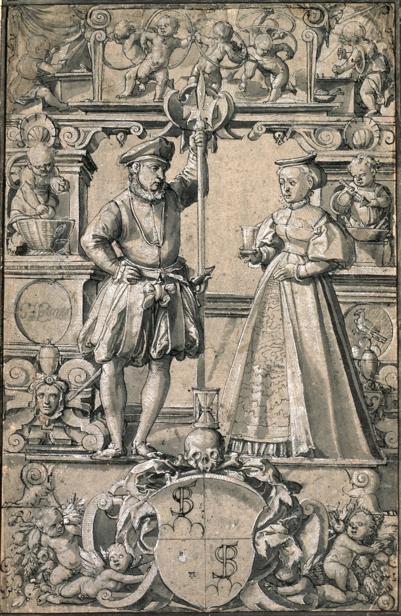 Conception pour une peinture sur verre - Abel Stimmer