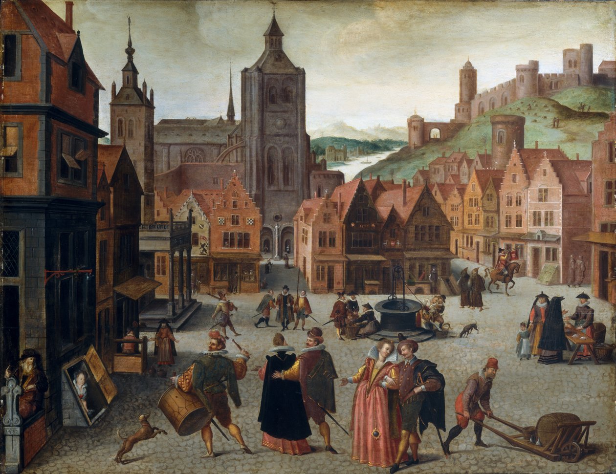 Le marché à Bergen op Zoom - Abel Grimmaert