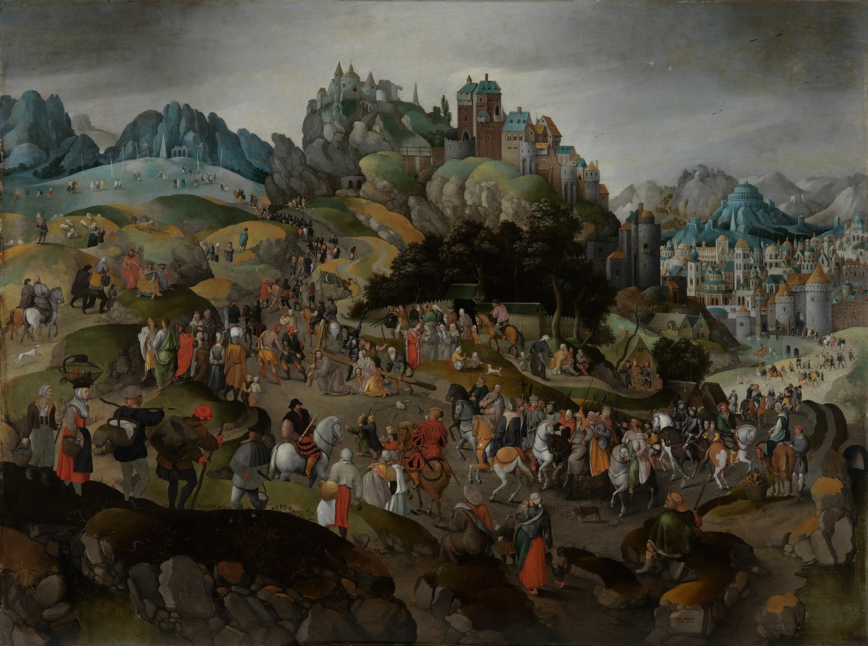 Christ portant la croix - Abel Grimmer or Grimer
