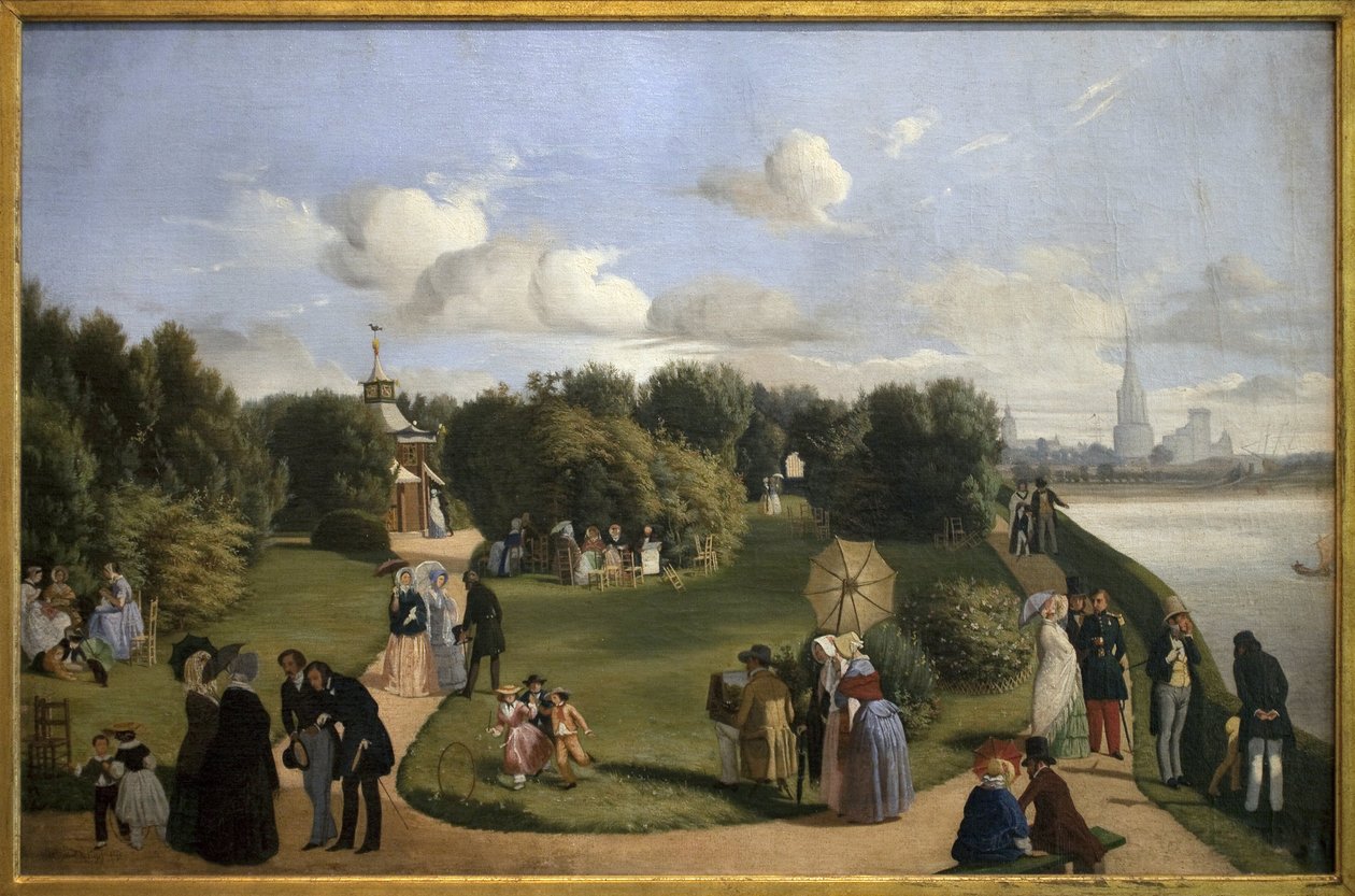 Vue de la Rochelle (jardin du bain Marie Thérèse) - Abel de Pujol