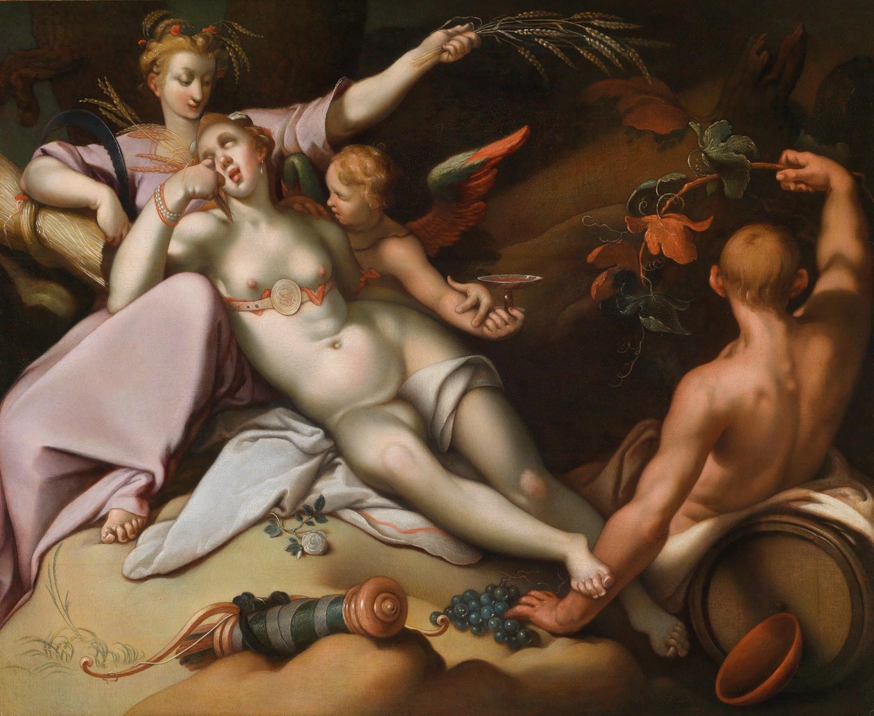 Sine Baccho et Cenere friget Venus - Abraham Bloemaert