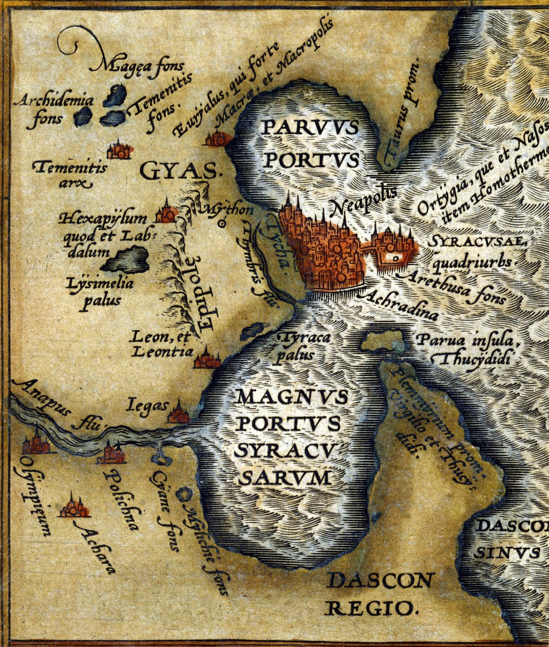 Le port antique de Syracuse en Sicile d