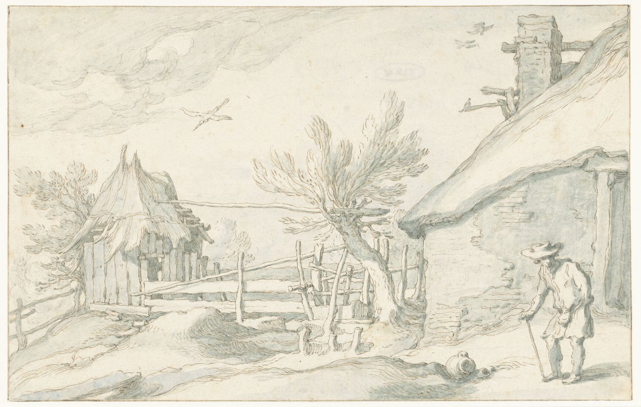 Cour avec ferme et grange - Abraham Bloemaert