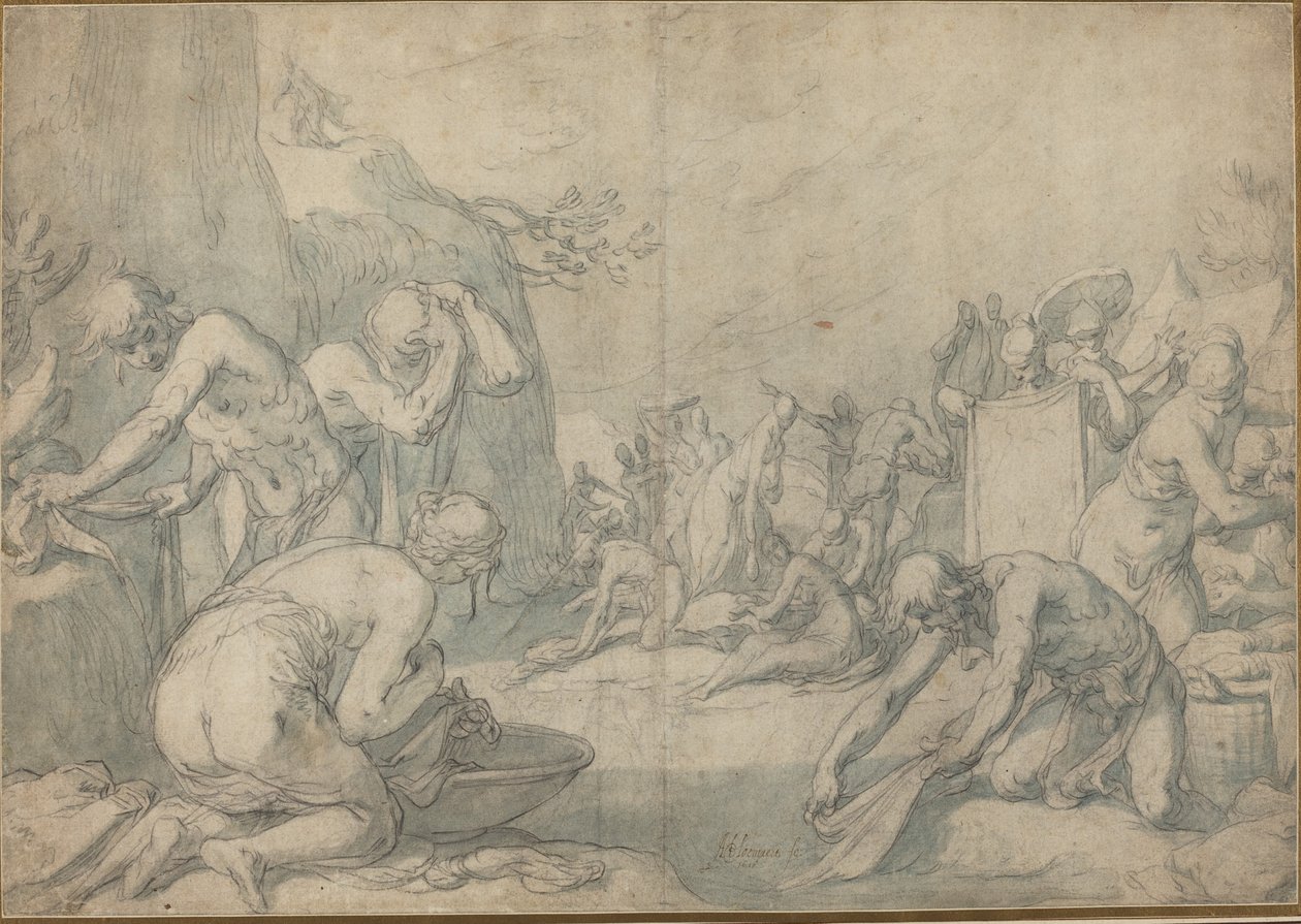 Lavage rituel des Israélites - Abraham Bloemaert