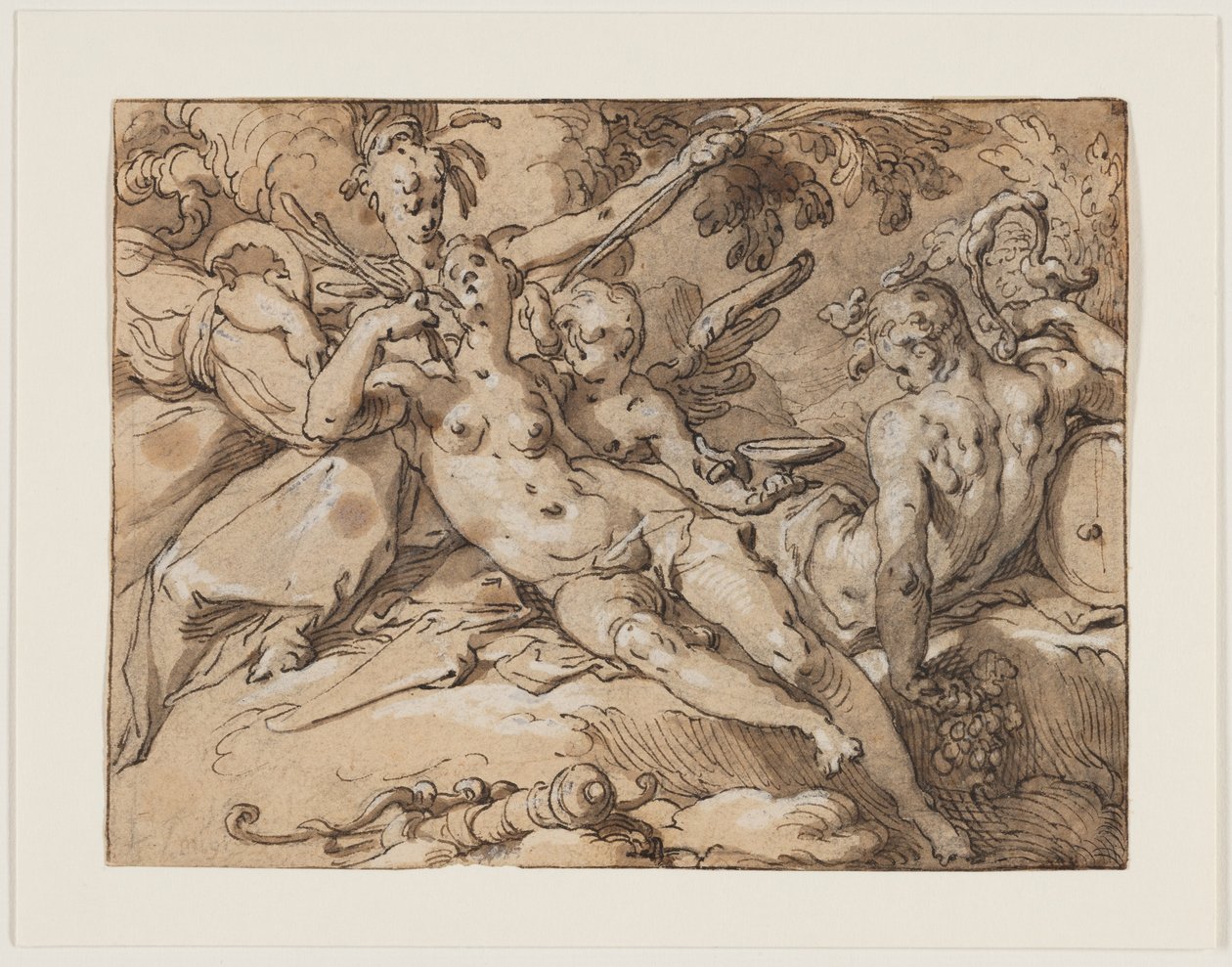 Vénus et Bacchus - Abraham Bloemaert