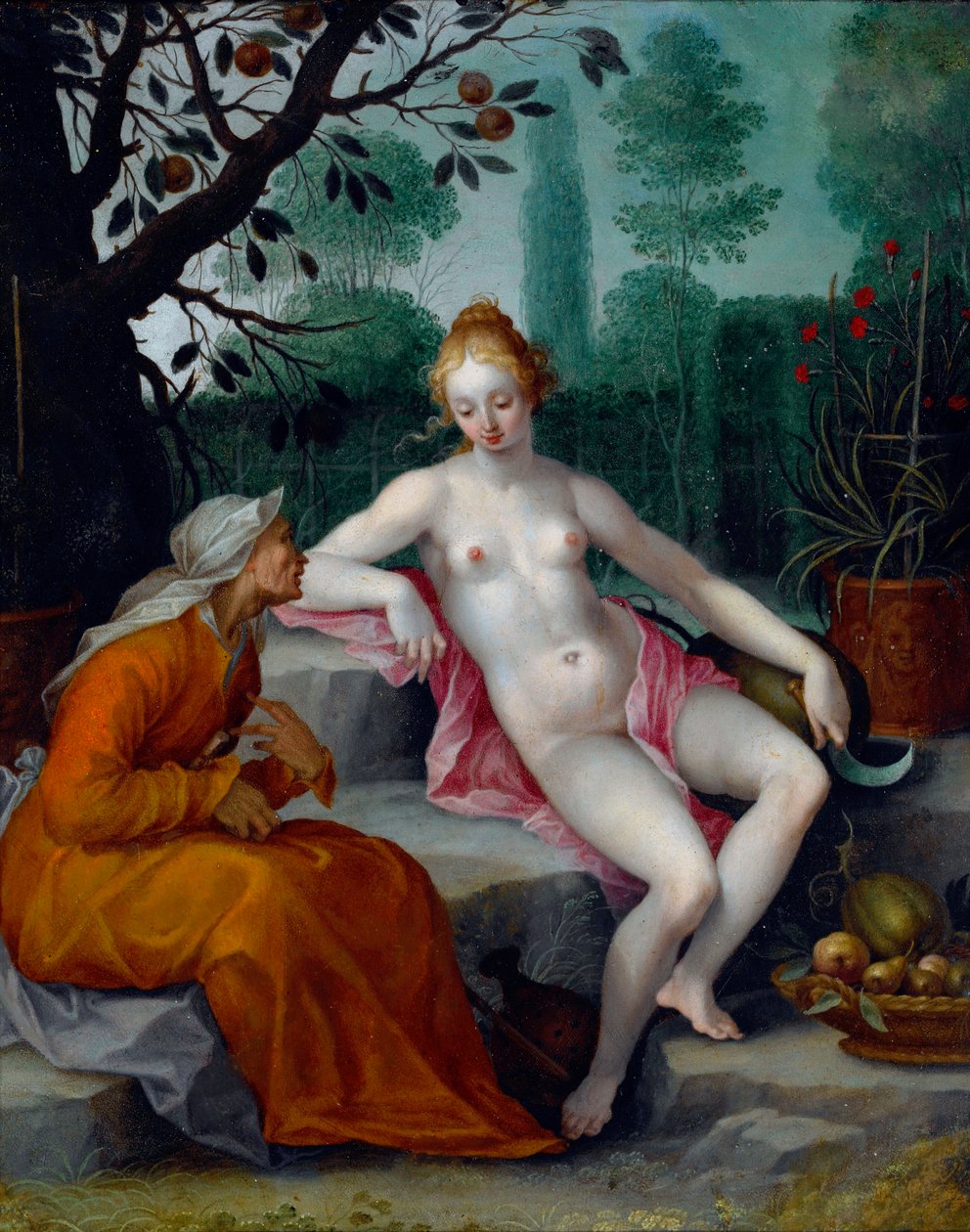 Vertumne et Pomone - Abraham Bloemaert