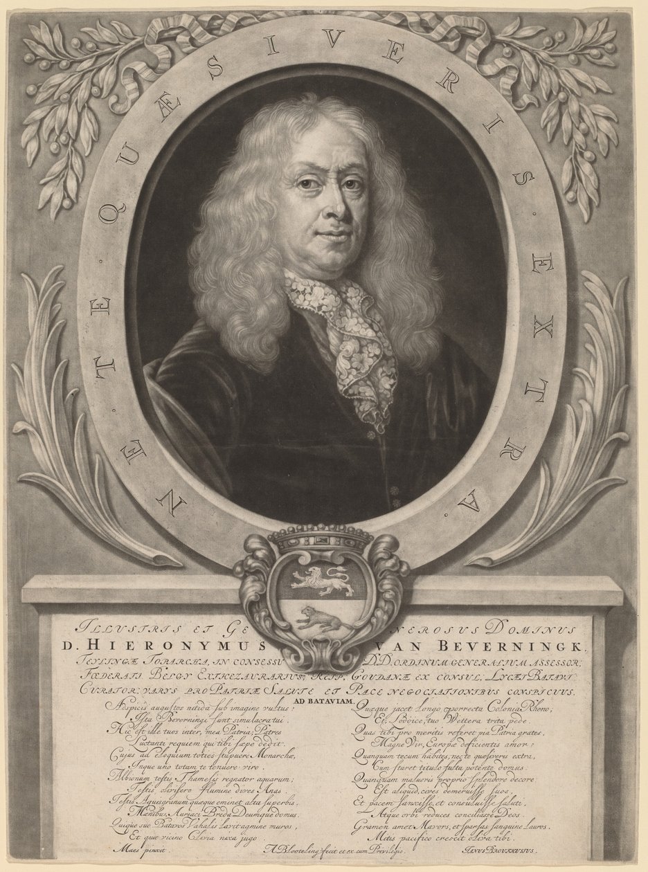 Hieronymus van Beverningk - Abraham Blooteling after Nicolaes Maes