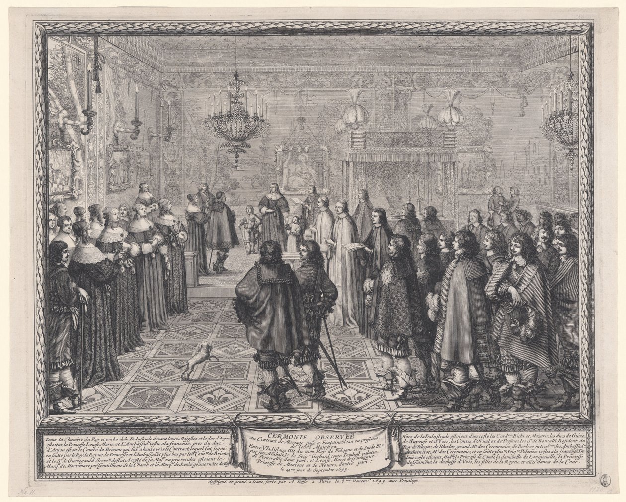 Cérémonie de signature du contrat de mariage - Abraham Bosse