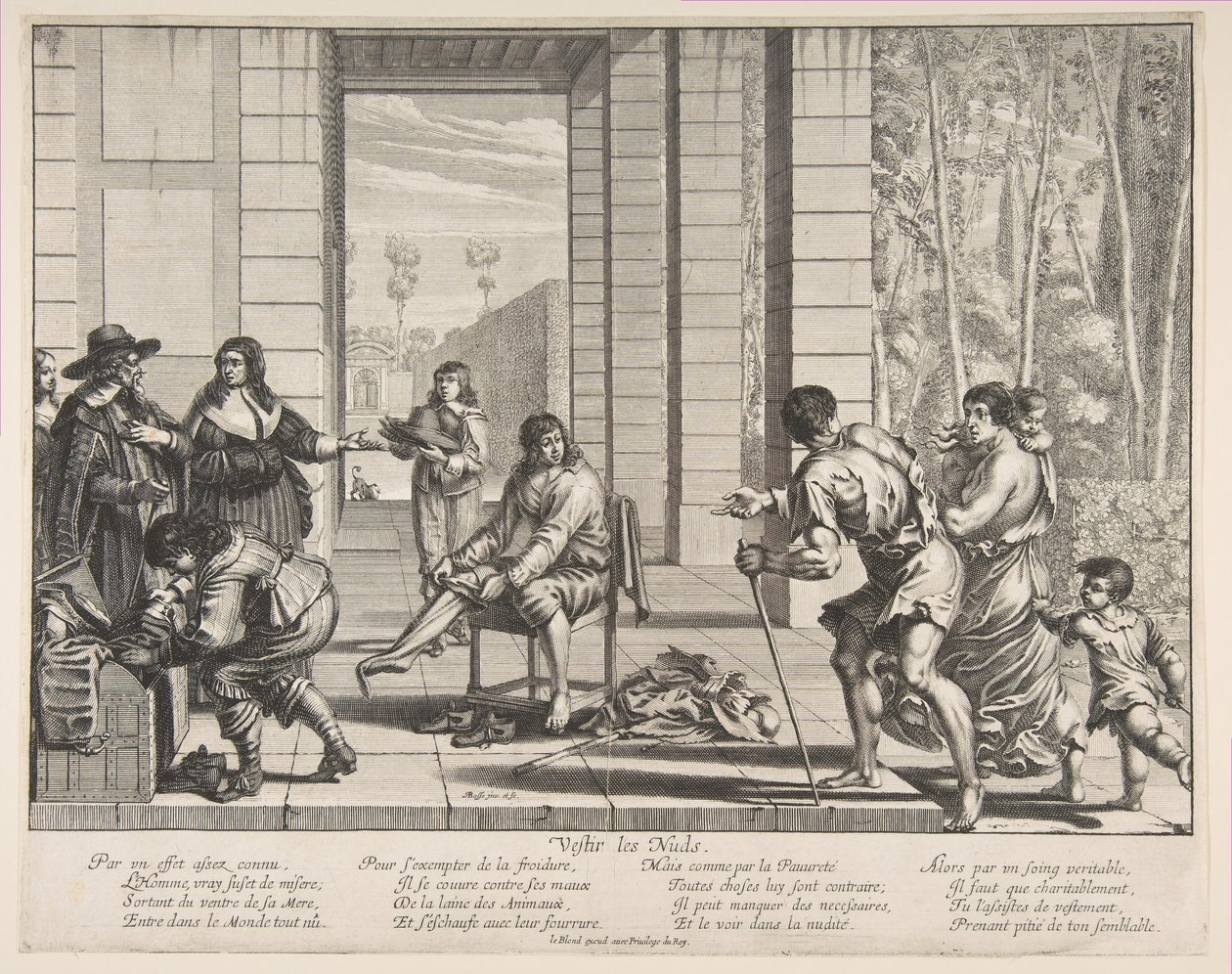 Mendiants vêtus, 1635 - Abraham Bosse