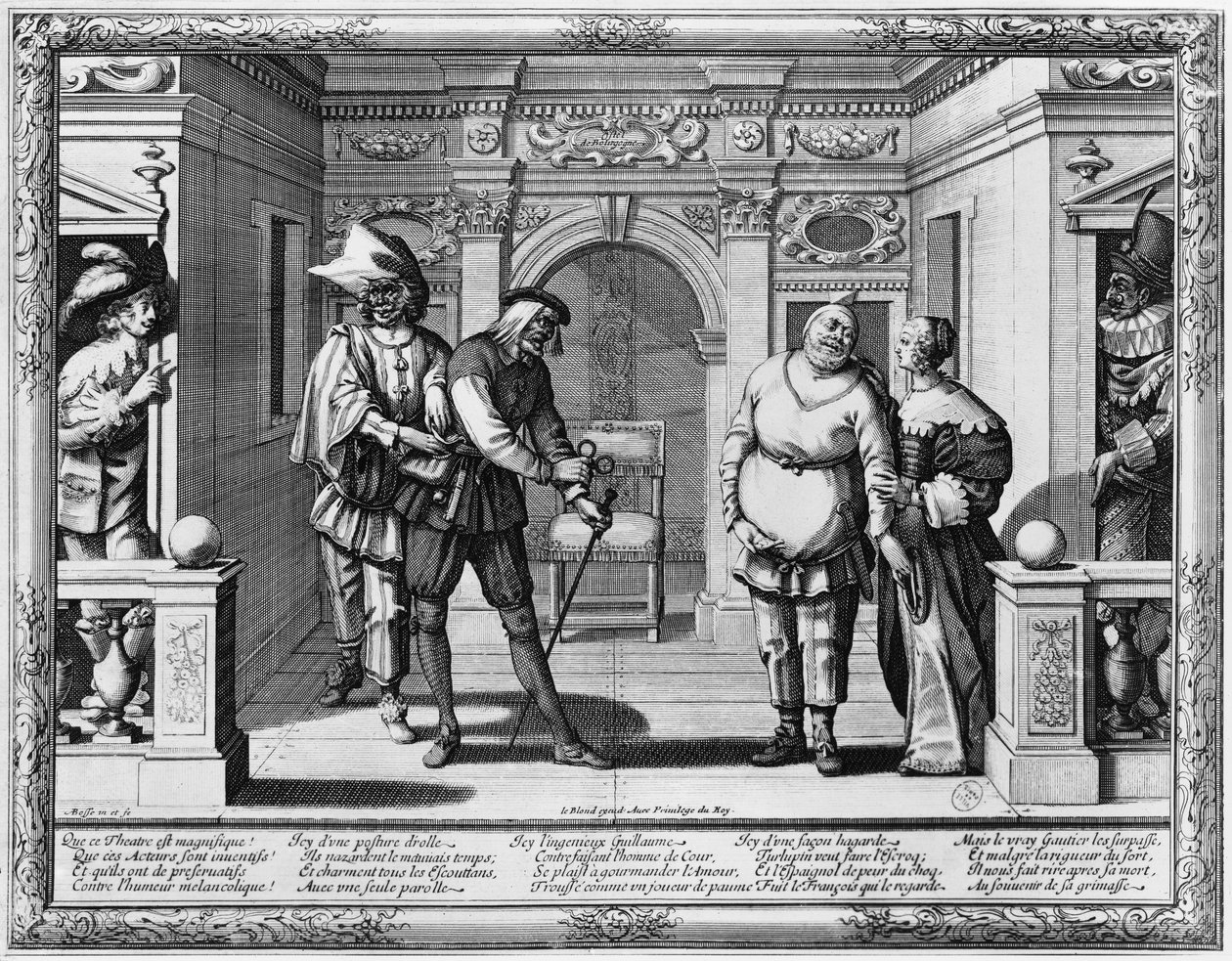 Comédiens au théâtre de l