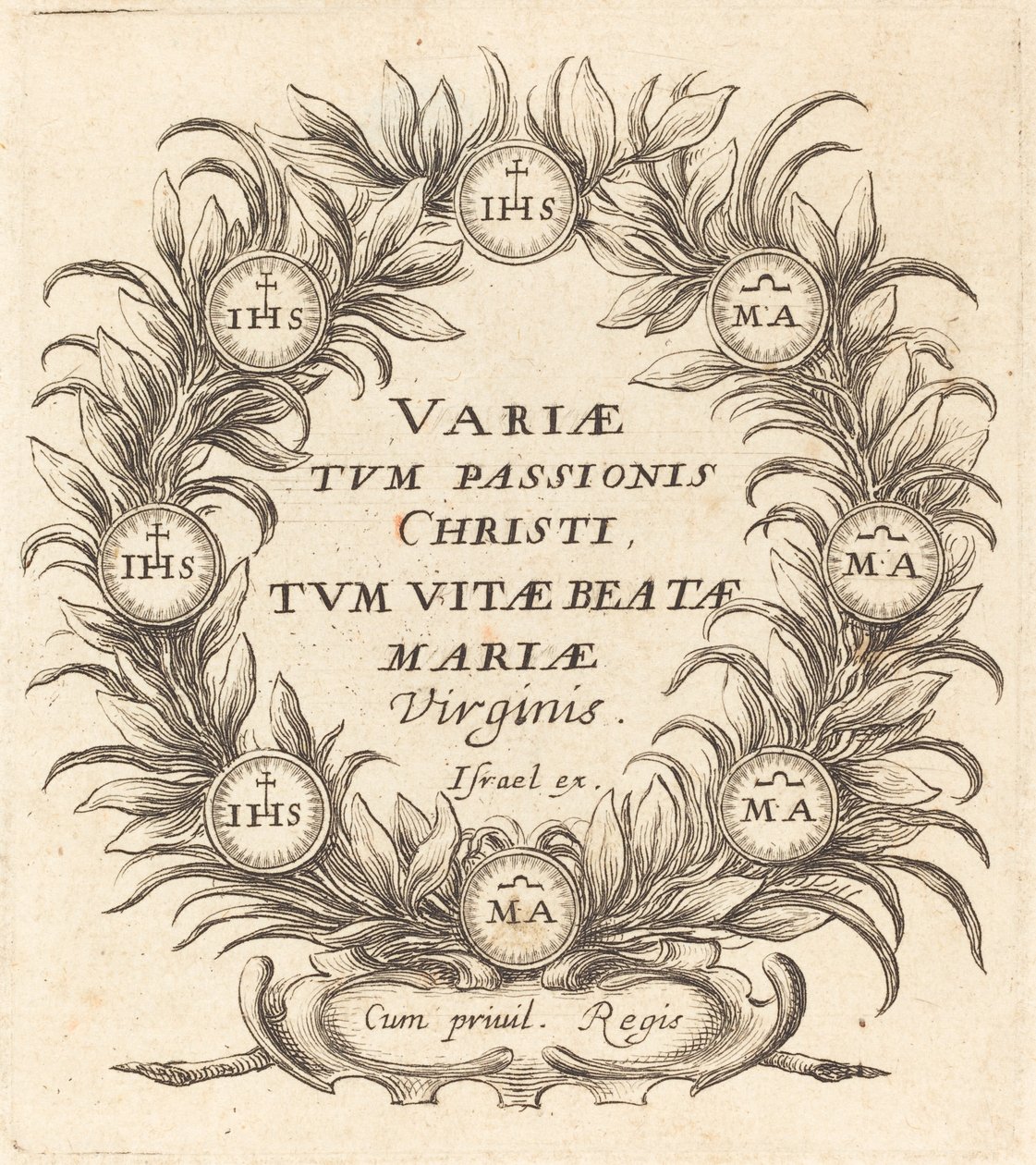 Frontispice pour "Les Mystères de la Passion" de Callot - Abraham Bosse