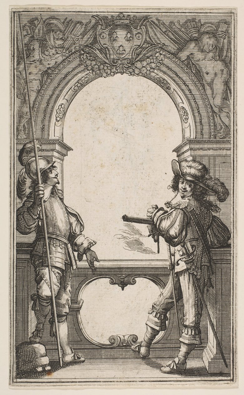 Frontispice des Gardes Françaises, 1632 - Abraham Bosse