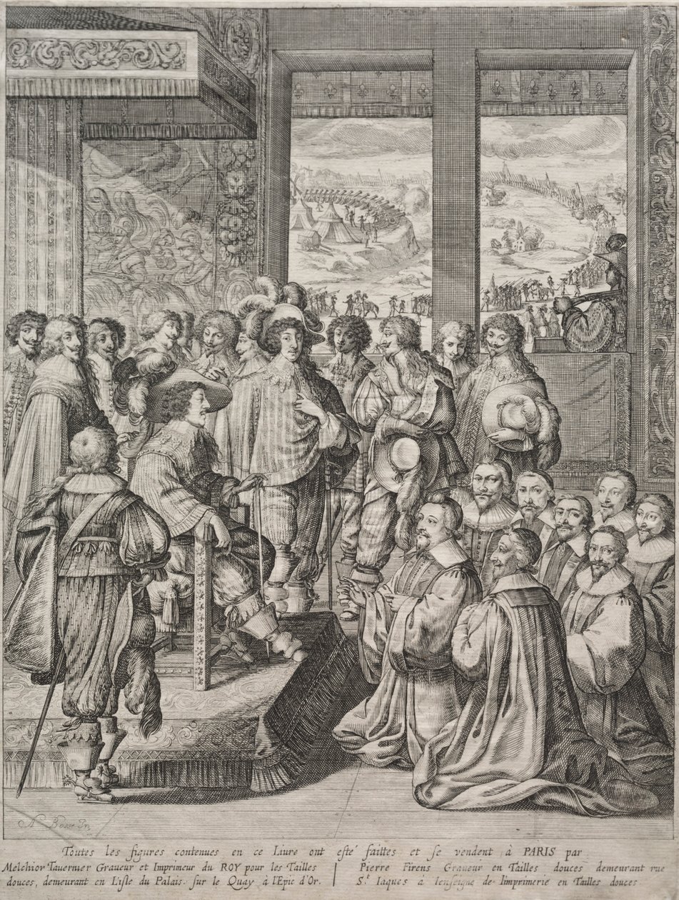Louis XIII recevant une députation de magistrats - Abraham Bosse