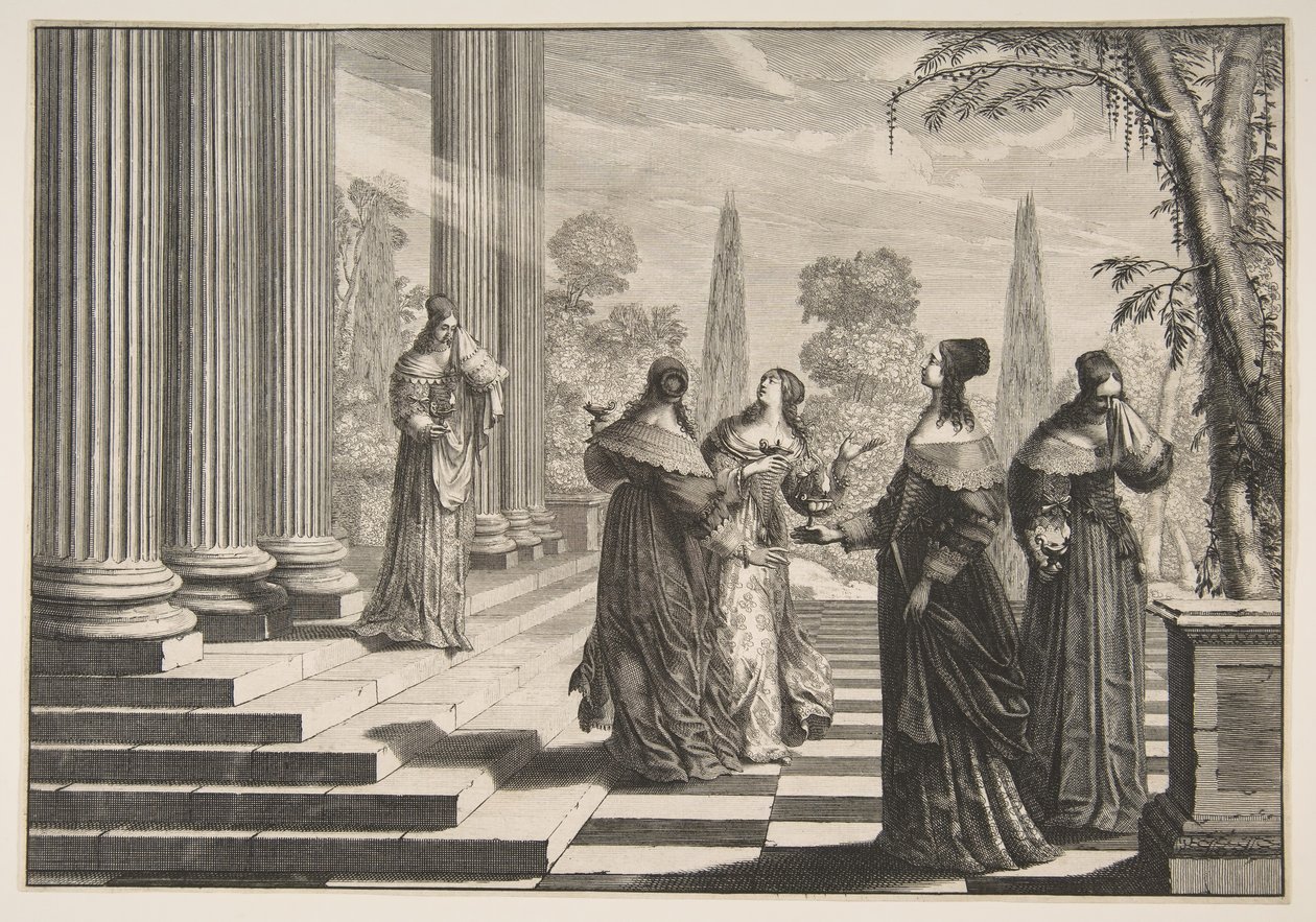 Les Vierges folles rejetées, vers 1635 - Abraham Bosse
