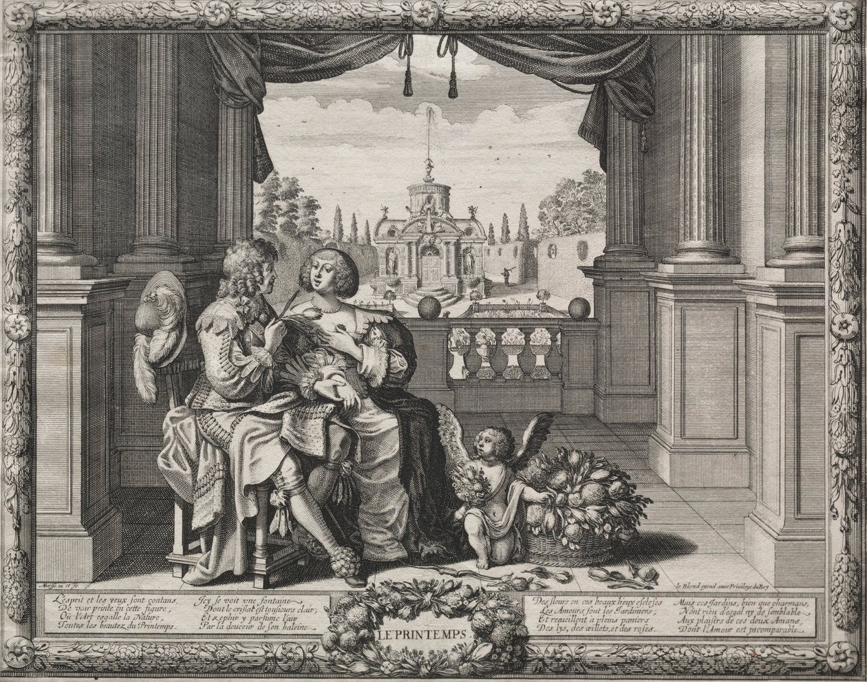 Les Quatre Saisons : Printemps, 1635 - Abraham Bosse