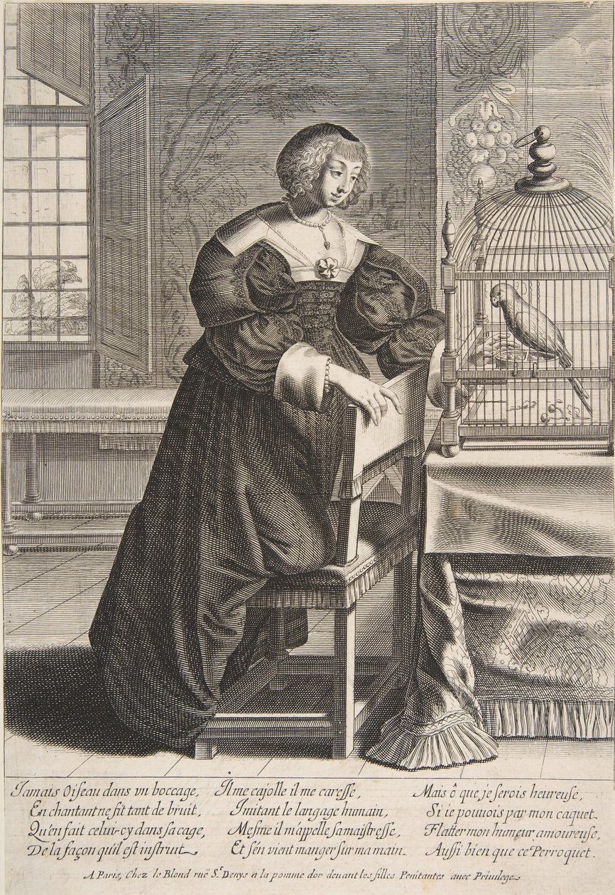 Le perroquet - Abraham Bosse