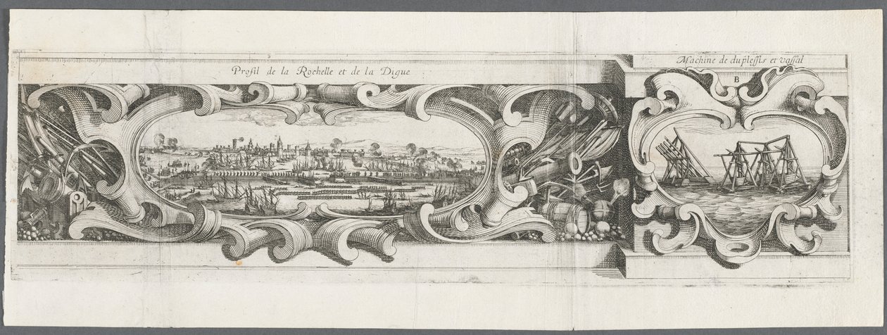 Le Siège de La Rochelle : Planche 16, 1628-1630 - Abraham Bosse