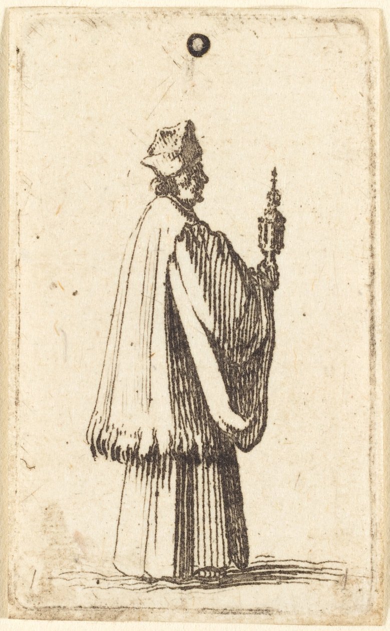 Prêtre portant le Saint Sacrement de l