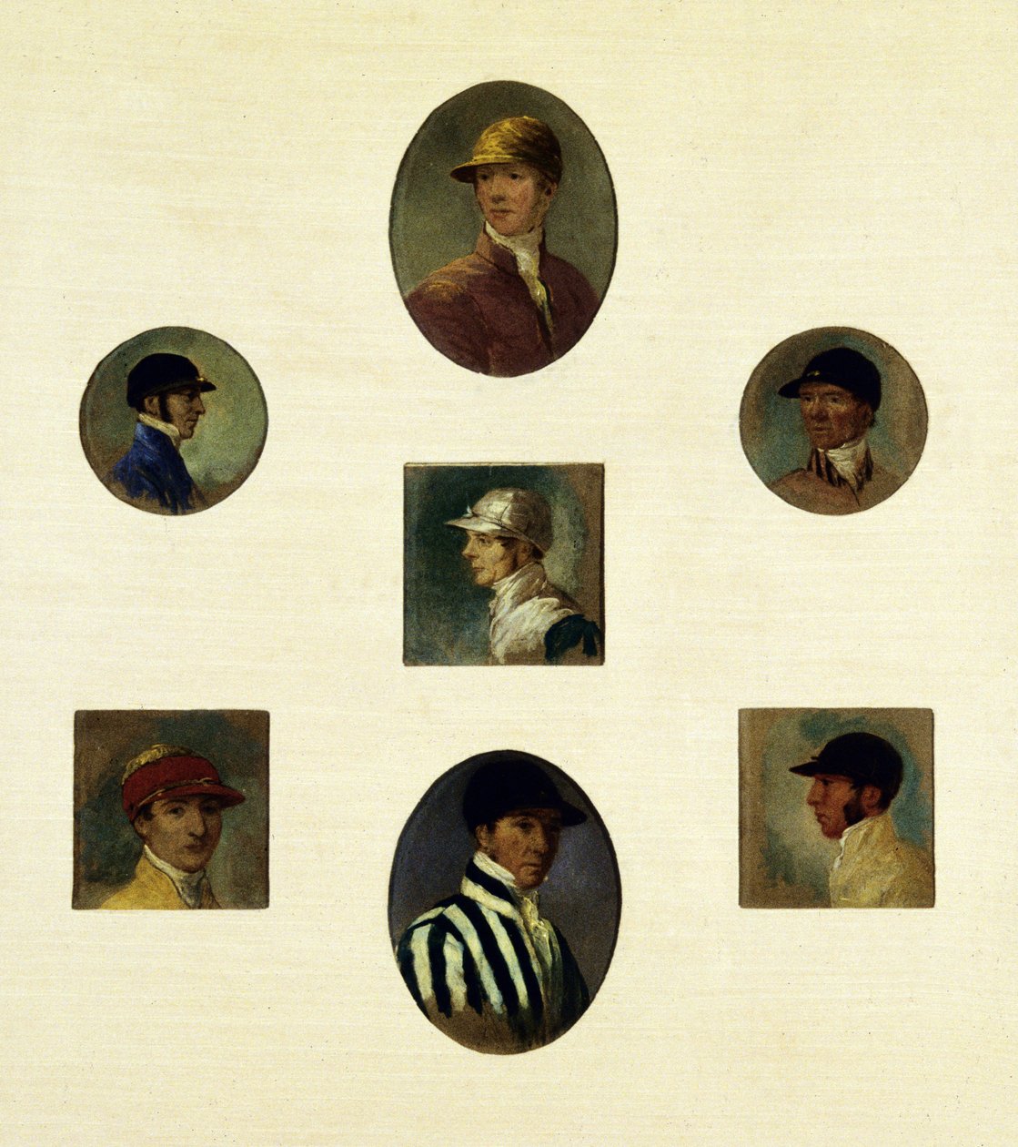 Études de jockeys, vers 1830 - Abraham Cooper
