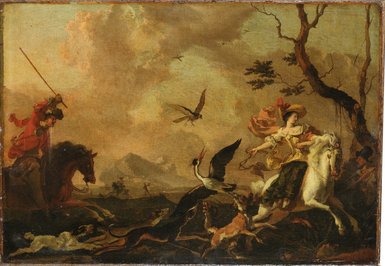 Une fête de la fauconnerie - Abraham Danielsz. Hondius