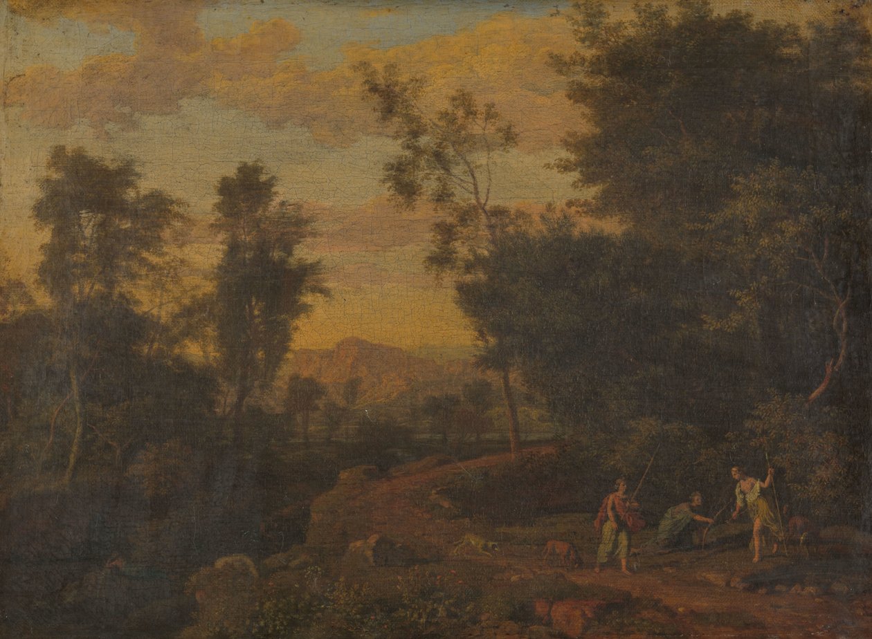 Diane et ses nymphes à la chasse - Abraham Genoels (attributed to)