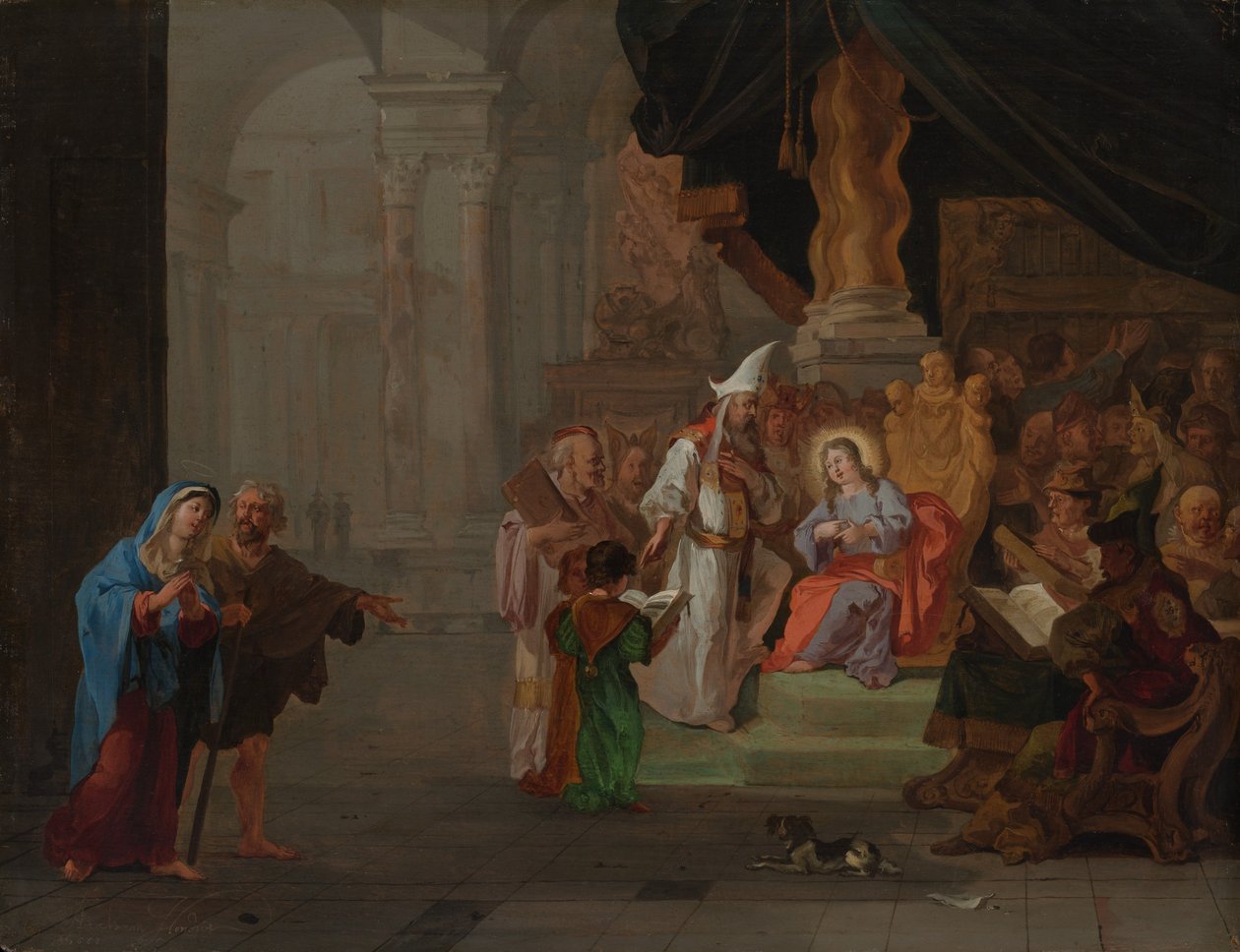 Christ parmi les Docteurs, 1668 - Abraham Hondius