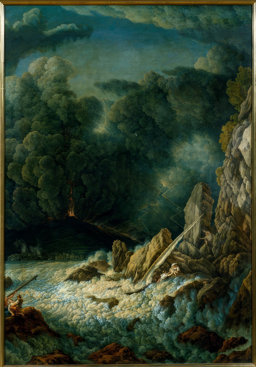 Eruption du Vésuve - Abraham Louis Rodolphe Ducros