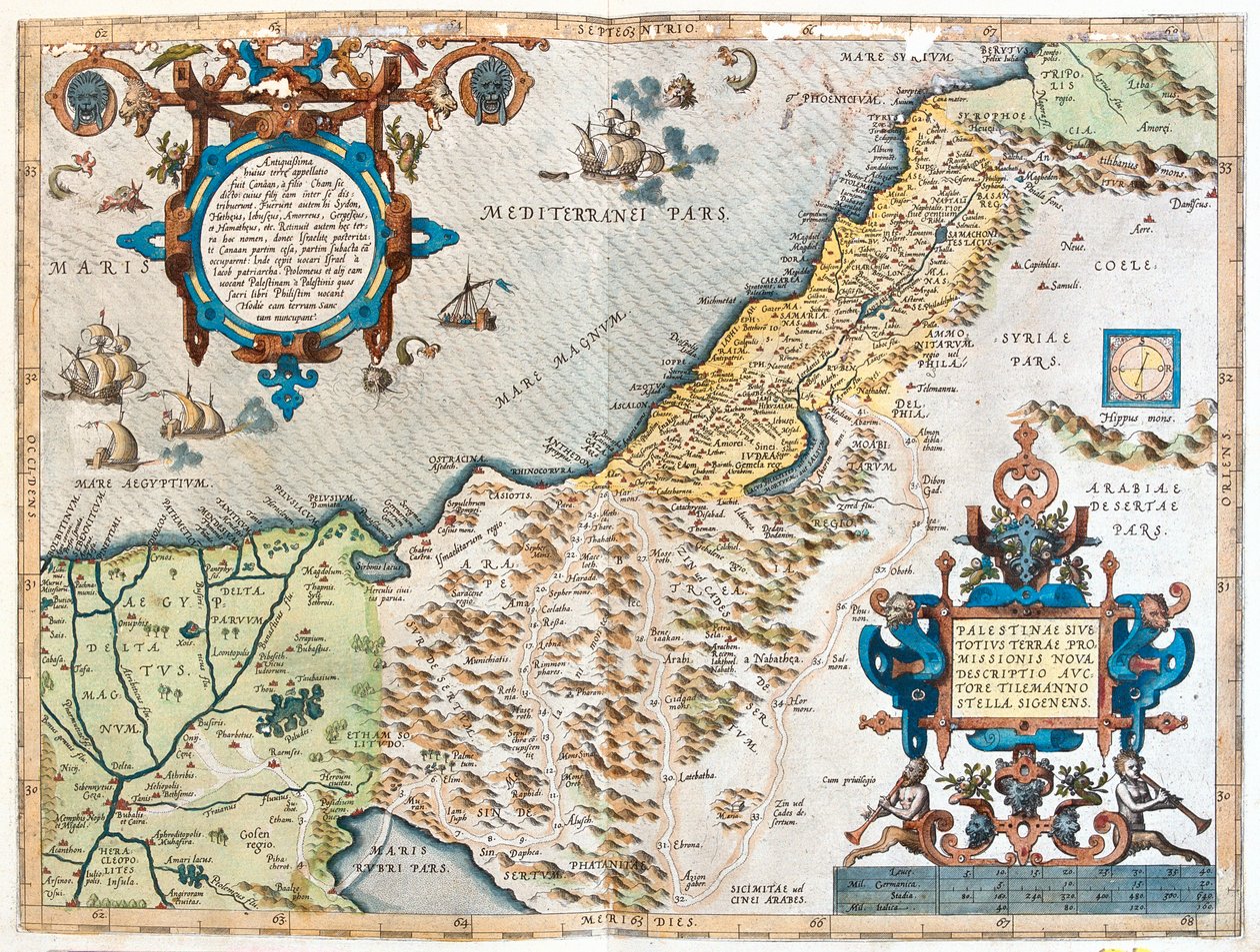 Égypte, Israël, Liban - Abraham Ortelius