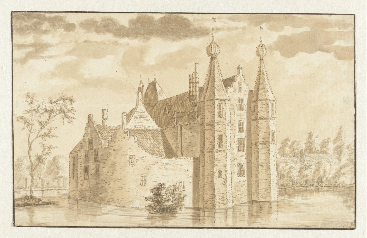 La maison « Ter Does » près de Leiderdorp - Abraham Rademaker