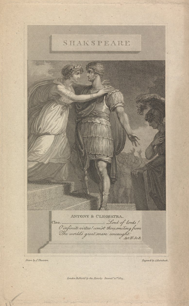 Antoine et Cléopâtre Acte IV Sc. 8 - Abraham Raimbach