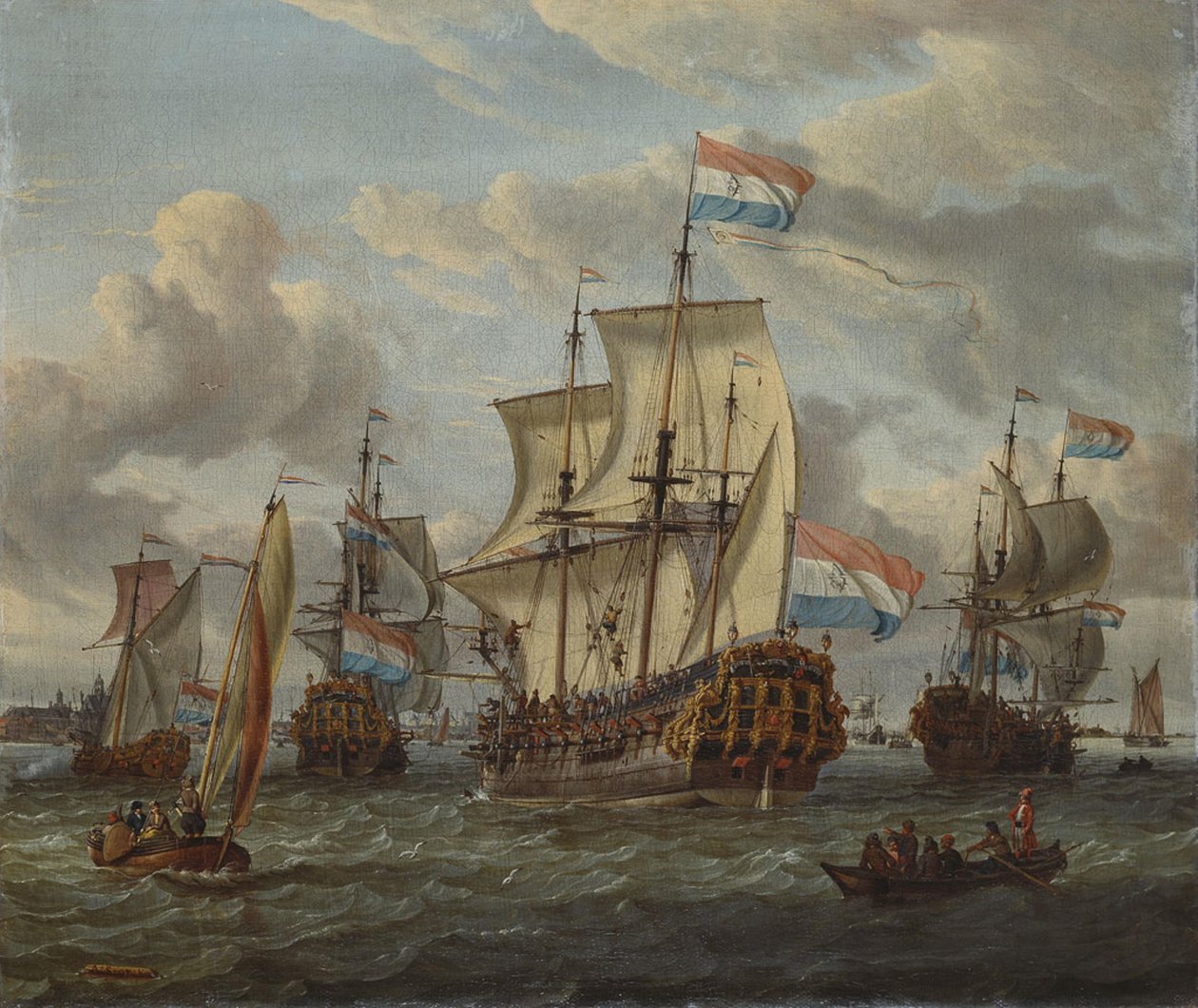 La frégate Pieter en Paul sur l