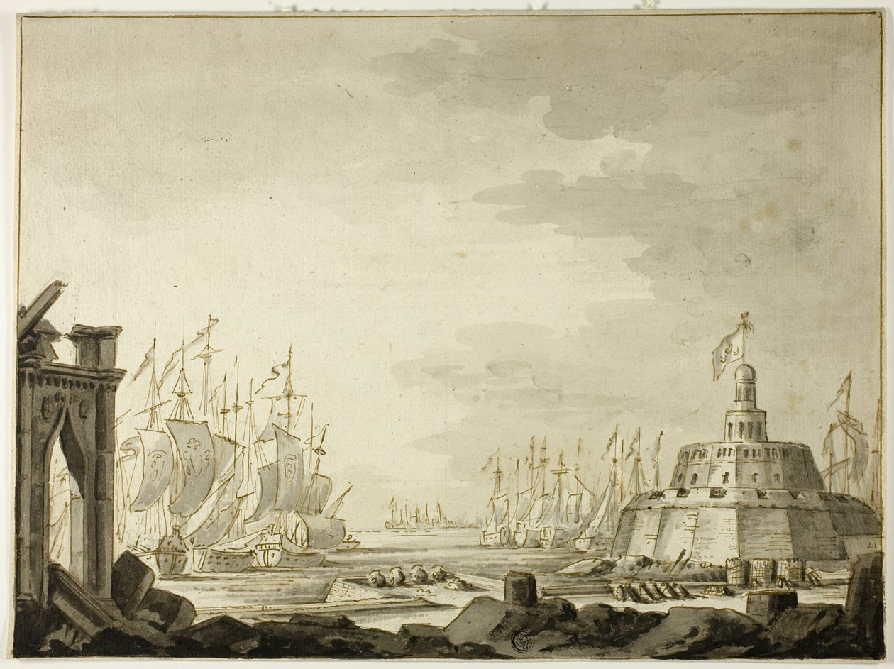 Malte, port de La Valette - Abraham Storck