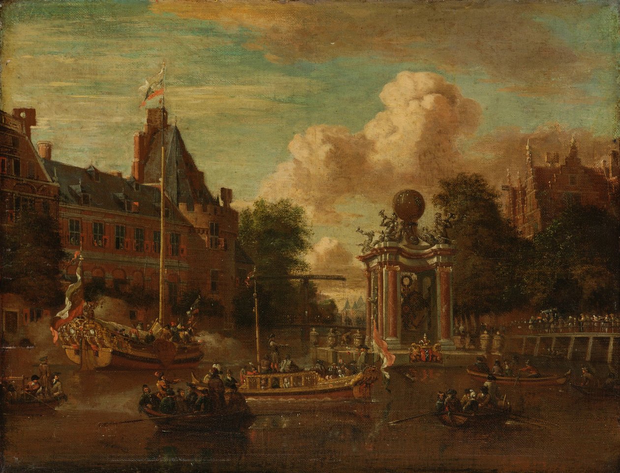La légation moscovite visitant Amsterdam, 29 août 1697 - Abraham Storck