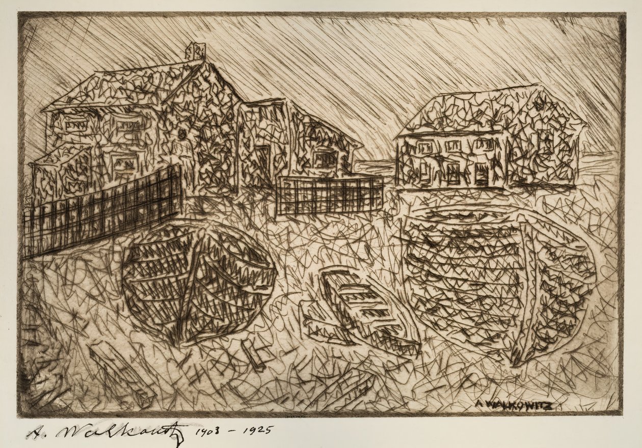 Sans titre, une des six gravures - Abraham Walkowitz