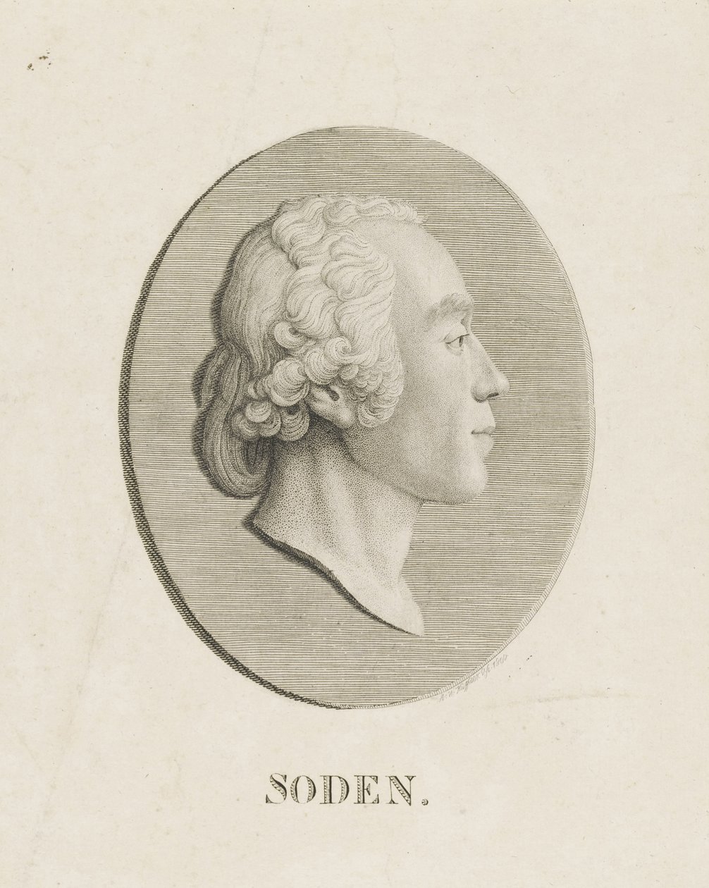 Friedrich Julius Heinrich Graf von Soden auf Sassanfahrt 1754-1831, 1800 - Abraham Wolfgang Küffner