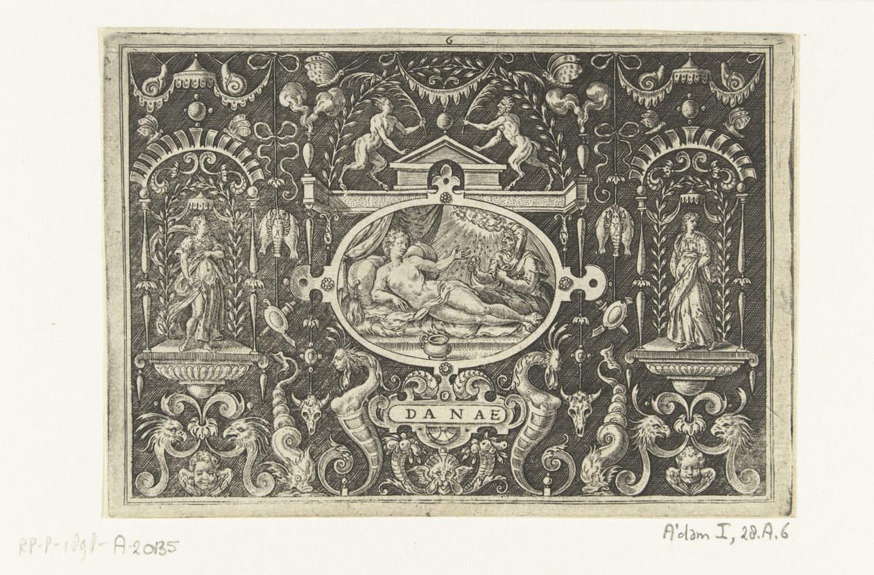 Danaé et Jupiter en pluie de pièces d