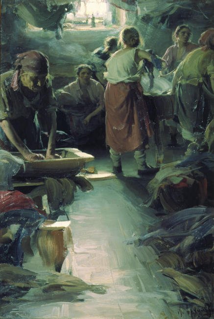 Les lavandières - Abram Efimovich Arkhipov