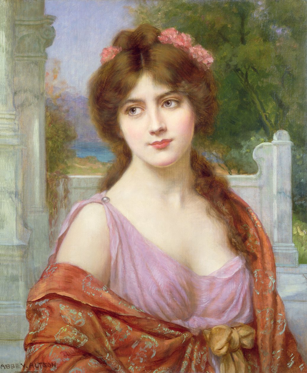 Fille en costume romain - Aby Altson