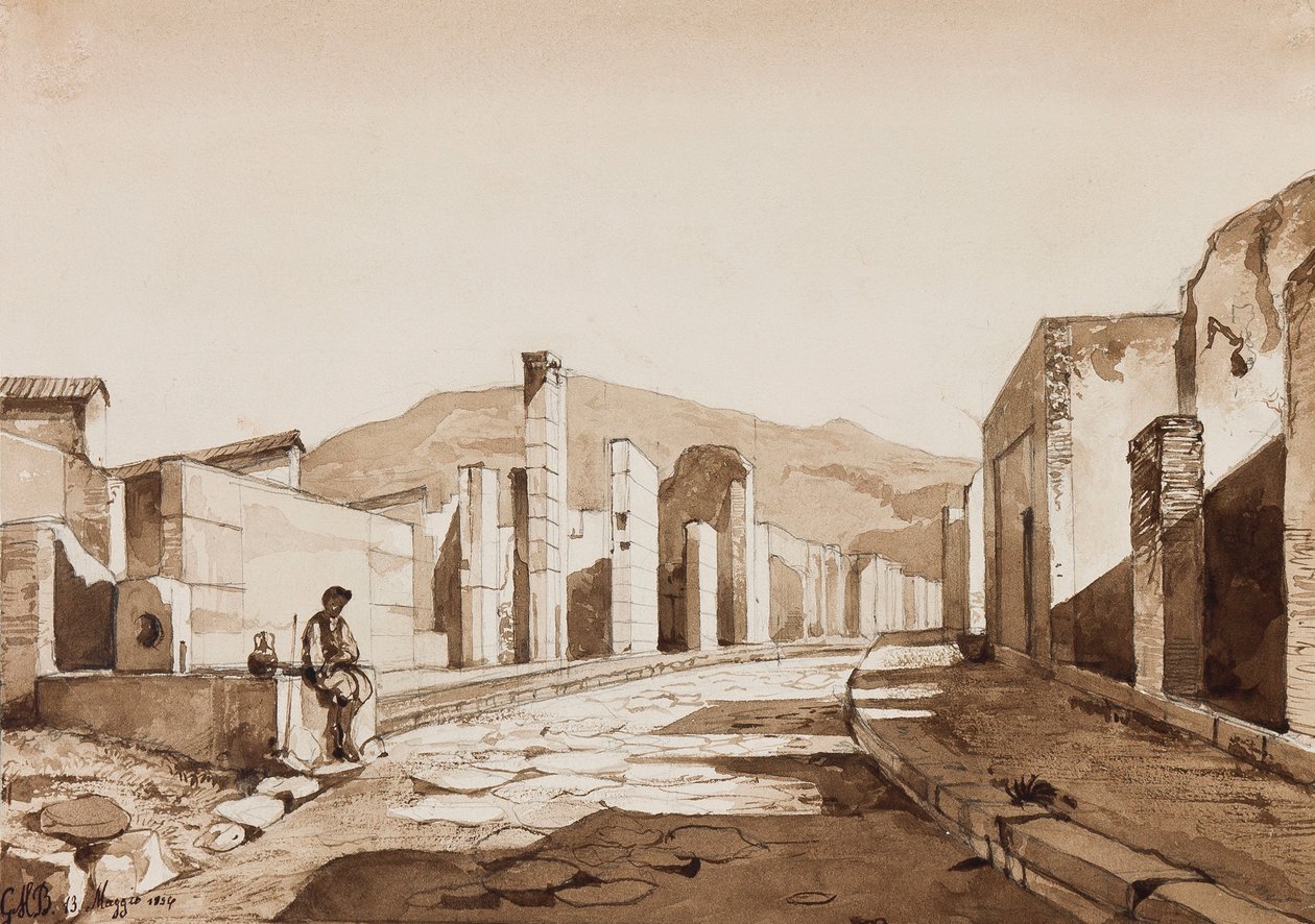 Pompéi, avec ajouts par le Prince Gaetano Maria Federico di Borbone (1846-1871), 1854 - Achille Vianelli