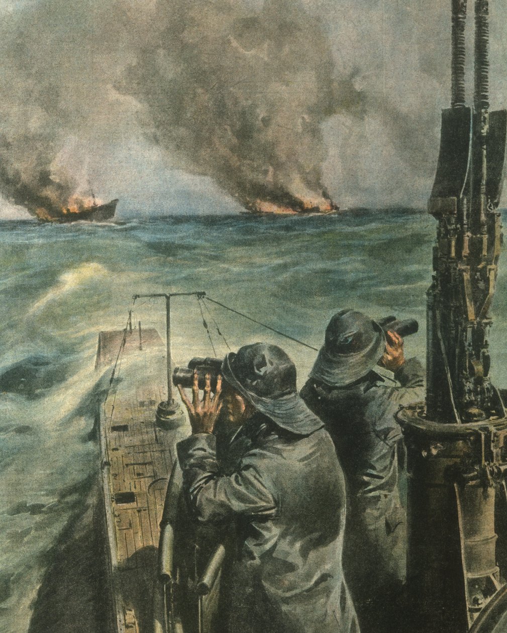 Illustration de couverture des navires à vapeur anglo-américains torpillés au large de la côte ouest de l